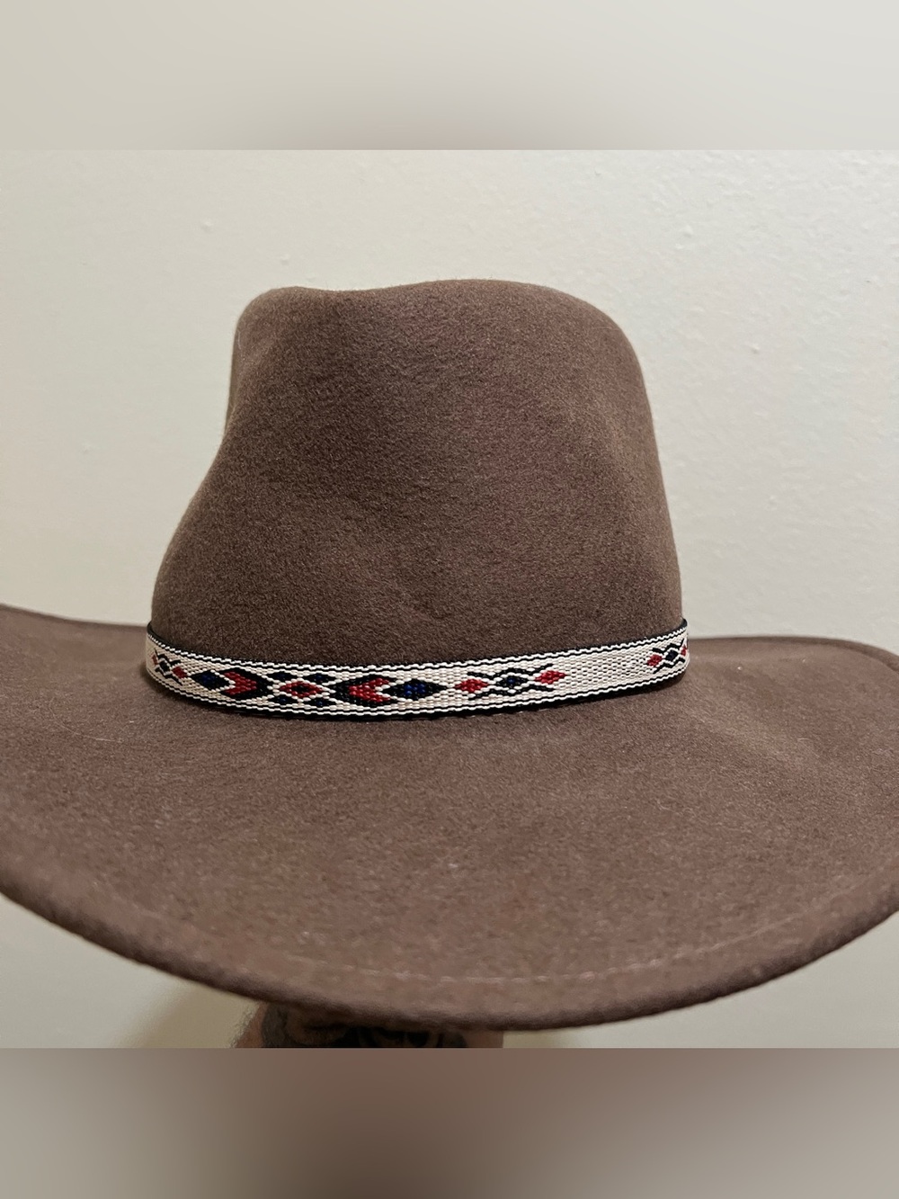 Stetson Crushable 100% Wool Hat Size Medium Brown Made In The USA Cowboy Hat